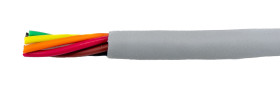 Control Cable liczba żył 6 0,61 mm² Nieekranowany Alpha Wire średnica zew 5mm Szary