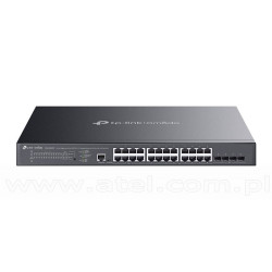 TP-Link SG3428XMPP, Switch zarządzalny, 24x 10/100/1000 RJ-45, 4x slot 10G SFP+, PoE++, 19"