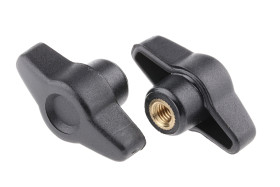 Pokrętło mocujące M6 długość gwintu: 9mm średnica pokrętła 40mm średnica gwintu: 6mm Wersja motylkowa Otwór gwintowany