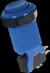 BUTTON-BLUE Arcade Button with micro switch, blau