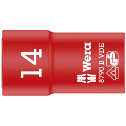 Wera 05004958001 8790 B Zyklop VDE 3/8&quot; Drive Socket 14 x 46mm