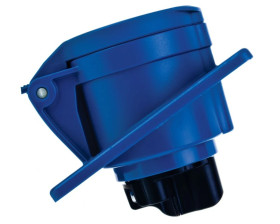 Gniazdo tablicowe skośne 16A 3P 230V niebieskie IP44 TWIST 413-6