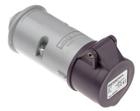 Złącze przemysłowe - zasilające 16A Gniazdo 20 → 25 V. 2P Żeński MENNEKES Fioletowy Montaż na kablu IP44