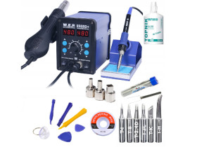 Stacja lutownicza WEP 898BD+ groty topnik cyna