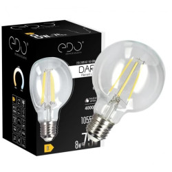 Żarówka dekoracyjna DARI LED Filament 8W, E27, 4000K, 1055lm, 230V, CLEAR G80, EDO777634 EDO