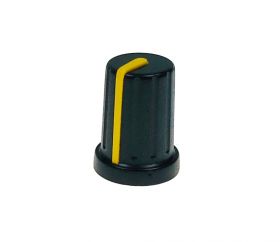 Gałka na potencjometr N-9 czarno-żółta