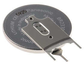 Bateria pastylkowa BR2330 Pin płytki drukowanej BR2330 225mAh 3V Lit-monofluorek poliwęglanowy