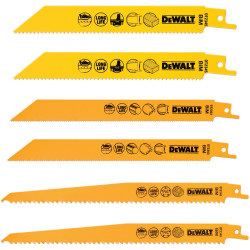 DEWALT DT2444 Reciprocating Saw Blade Set 6 Piece