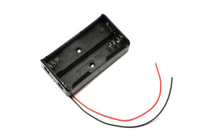 KOSZYK NA 2 AKUMULATORY 18650 POŁĄCZONE SZEREGOWO (05162) (KOSZ-05162)