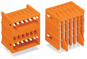 Złącze 6-pinowe 734 raster: 3.81 mm Kątowy 2-rzędowe WAGO Do montażu na płytce drukowanej160 V Bez osłony