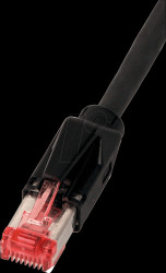 K8050.1 Cat.6 patch cable, S/FTP, 1m, black