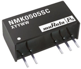 Przetwornica DC-DC, 2W, Uwe 4,5 → 5,5 V DC, Uwy ±5V dc, Iwy ±200mA, Murata Power Solutions
