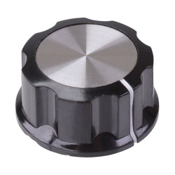 RN-99C Aluminium Inlay 6.1mm Control Knob 33mm
