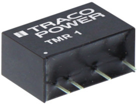 DC converter, 18-36 VDC, 1 W, 2 outputs, ±15 VDC, 80 % efficiency, TMR 1-2423