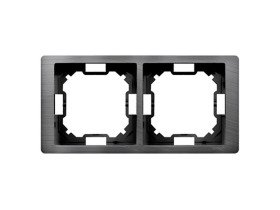 SIMON BASIC NEOS Ramka 2 podwójna uniwersalna tytanowa hydrografika BMRC2/052 KONTAKT SIMON