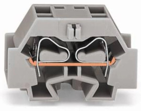 Złączka 4-przewodowa 4mm2 szara ze stopką montażową 262-341 /50szt./