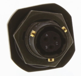 Złącze 3-pinowe Żeński Amphenol Limited Żeński Montaż na panelu MIL-DTL-26482 rozmiar 8