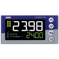 Jumo 00680795 Compact Controller Universal Use IP65 LCD USB-Powered
