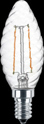 49087 LED filament lamp CW35 E14 2.5 W 250 lm WW twisted glass