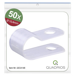 Quadrios 22CA148 Zacisk mocujący przykręcany 22CA148 Zakres średnicy wiązki 10.4 mm (max) naturalny 1 zest.