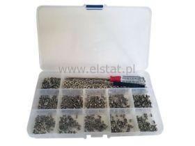 Zestaw śrubek/ nakrętek M2 do M3 530szt
