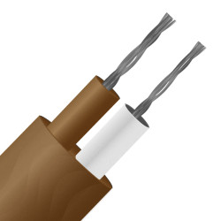 Kabel/przewód termopary T dł. 25m 7/0,2mm -10 → +105 °C. PVC 2-żyłowy Nieekranowany