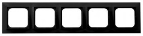IMPRESJA Ramka pięciokrotna czarny metalik R-5Y/33