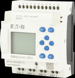 EASY-E4-AC-12RC1 Control relay, 8DI (4D/A) 4DO, 4xRelay, 100-240 VAC