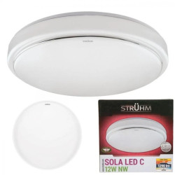 Lampa sufitowa plafon hermetyczny do łazienki SOLA LED 12W 02783 STRUHM