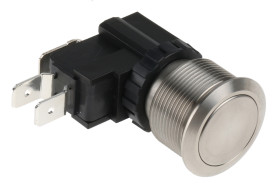 Nasadka przełącznika Chwilowy SPDT średnica wycięcia 22.2mm, montaż panelowy RS PRO