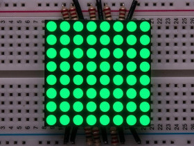 Adafruit Small 1.2" 8x8 Ultra Bright Pure Green LED Matrix