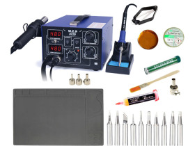 Stacja lutownicza 872D groty flux 223 mata 33x21cm