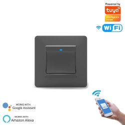 Włącznik światła 1obw. Wifi Tuya L+N Moes z ramką czarny