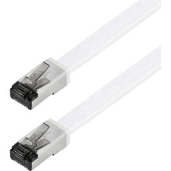 Maxtrack TI56-10L Patch Cable RJ45 CAT 8.1 U/FTP 10m White Flat 1 pc(s)