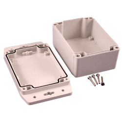 Hammond 1555F2F42GY IP67 Watertight Enclosure with Flanged Lid (120 x 91 x 62mm)
