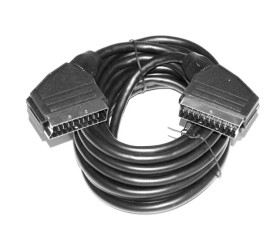 Przyłącze kabel EURO -- EURO (SCART) 21PIN (5m)