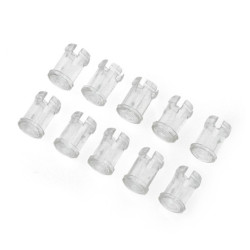 Oprawka LED 5mm - nylonowa długa przezroczysta - 10szt.