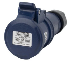 Gniazdo przenośne 16A 3P 230V niebieskie IP44 TOP SpeedPRO 23200\P01