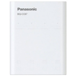 Panasonic 52087002 BQ-CC87 Charger For Cylindrical Cells USB Input/Output