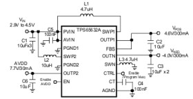Triple Outputs AMOLED Display Power Supply
