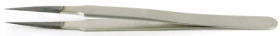 ESD tweezers, uninsulated, antimagnetic, carbon steel, 120 mm, 2.SA.DC.0