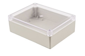 Obudowa ogólnego użytku ABS szerokość zew. 125 mm długość zew. 165 mm wys. zew. 55 mm Hammond IP65 Jasnoszary