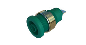 Gniazdo bananowe Żeński Wypustka typ Gniazdo bananowe Zielony 25A Hirschmann Test & Measurement rozmiar 4 mm
