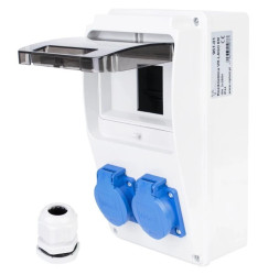 VIPLAST Rozdzielnica Gniazdo 2x250V 6-Modułowa