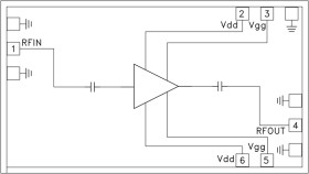 Low Noise Amplifier Chip, 24 - 40 GHz