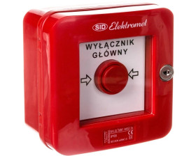 Wyłącznik alarmowy samoczynny natynkowy z zamkiem WGZ-1s IP-55 921490