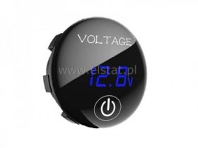 Woltomierz niebieski LED 5-48V; wyłącznik hermetyk