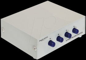 87589 RS-232 4-port manual serial switch