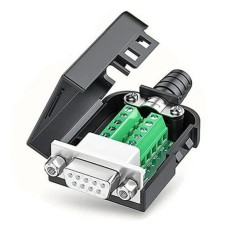 Adapter DB9 żeński z nakrętką do zacisku śrubowego 9 pin