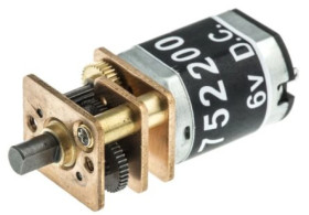 Silnik DC, 6 V, 170 mA, 0,46 W, 145 obr./min, 7 Ncm, RS PRO